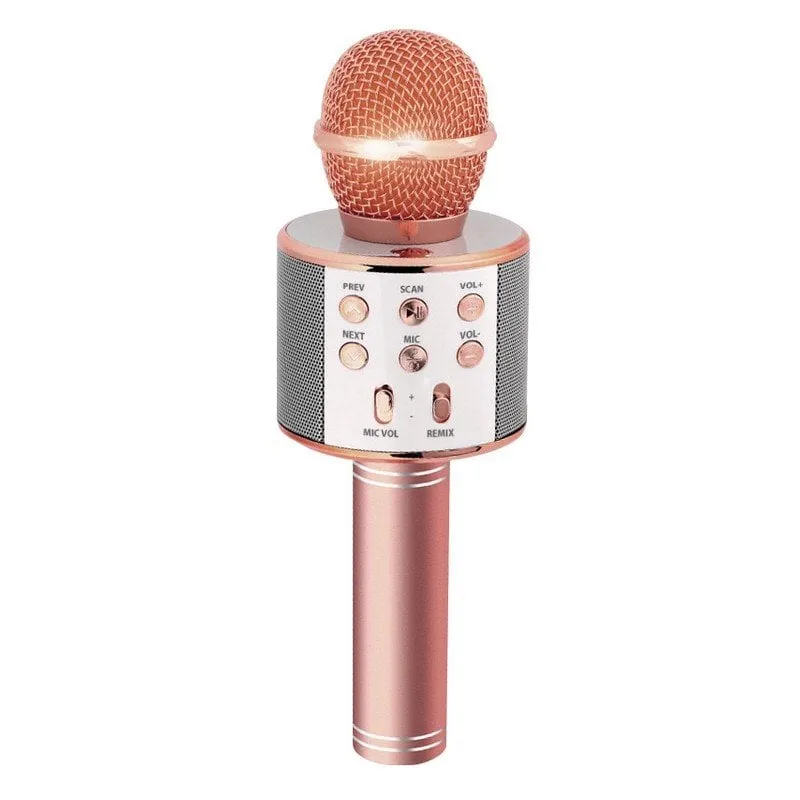 Microfono karaoke PcCom Essential Popstar rosa