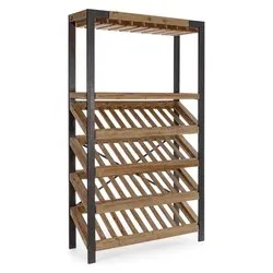 Cantinetta (114x38x199cm) 40 posti KANTIN Nero e Natural 0740380