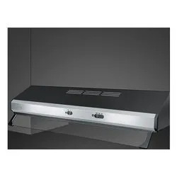 Cappa incasso (79,8cm) con frontalino a vista UNIVERSALE Inox e Nero KSEC81XE3