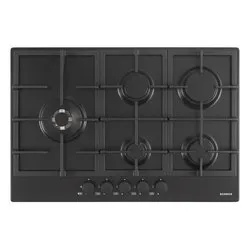 Piano cottura gas 5 zone PROFESSIONAL PC75 Matte black (75cm)