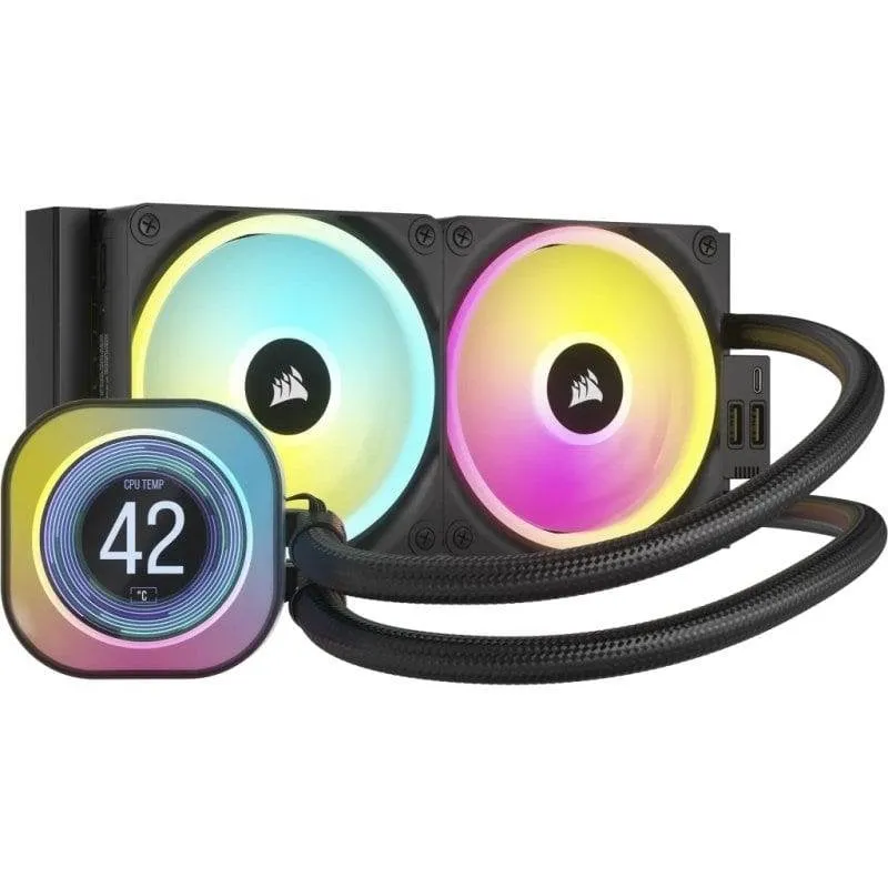 Refrigerazione Liquida Corsair iCUE LINK H100i LCD 240mm 2 Ventole RGB