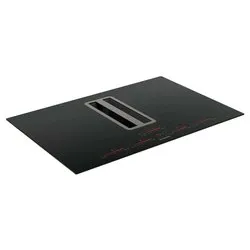 Piano cottura aspirante 4 zone cottura FLOW 2in1 Black (85cm)