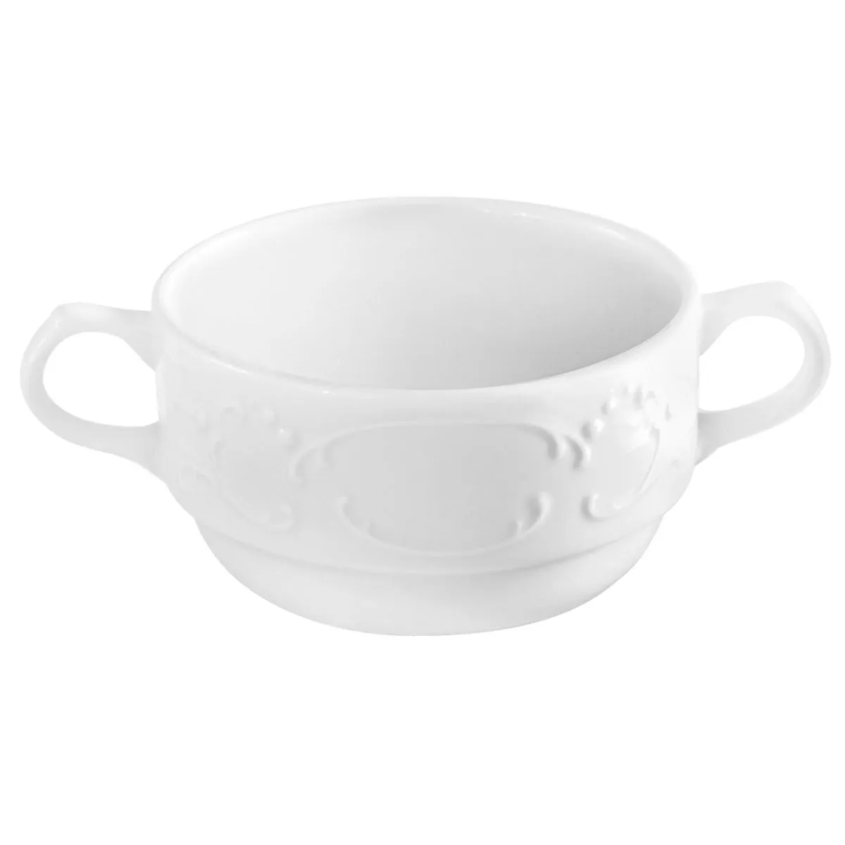 6x PULSIVA Tazza consommè Sinfonie; 315 ml, 10.4x6 cm (ØxH); bianco; rotonda; 6 pz. / Pacco