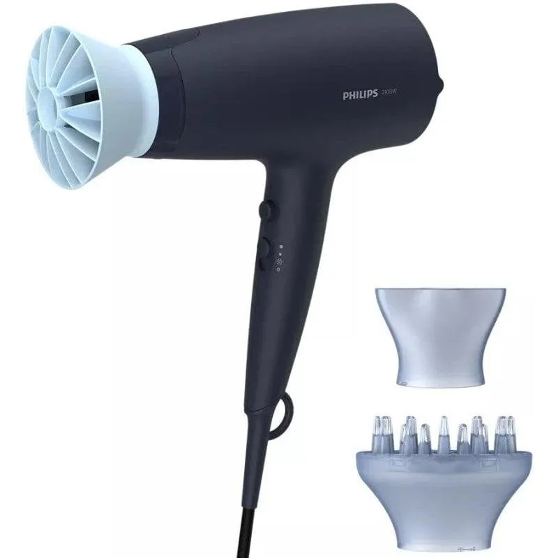 Phon Ionico Philips 3000 Series BHD360/20 2100W 6 Temperature 6 Velocità Accessori Blu