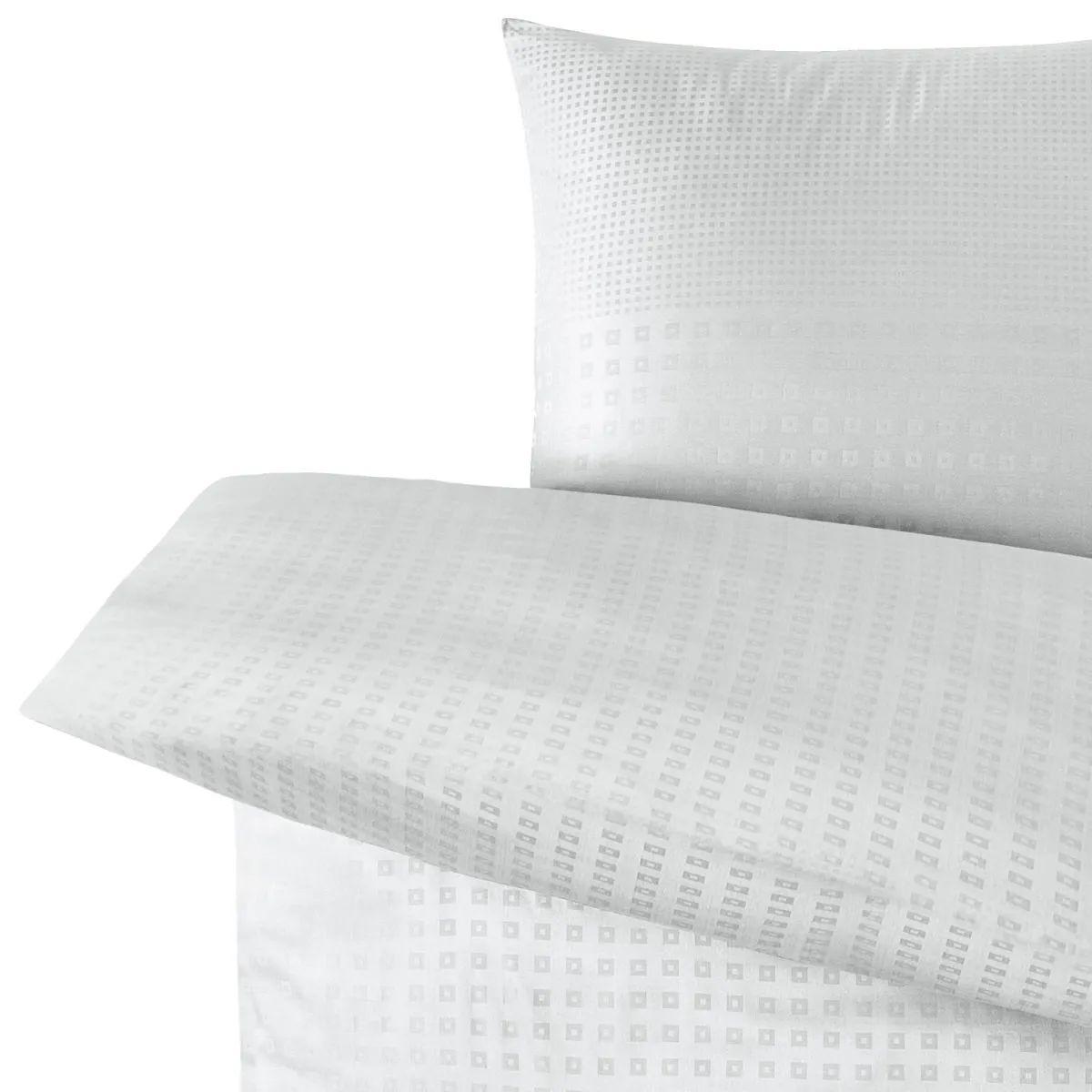 ERWIN M. Coordinato letto Cube; 155x220 cm (LxL), 80x80 cm (LxL); bianco