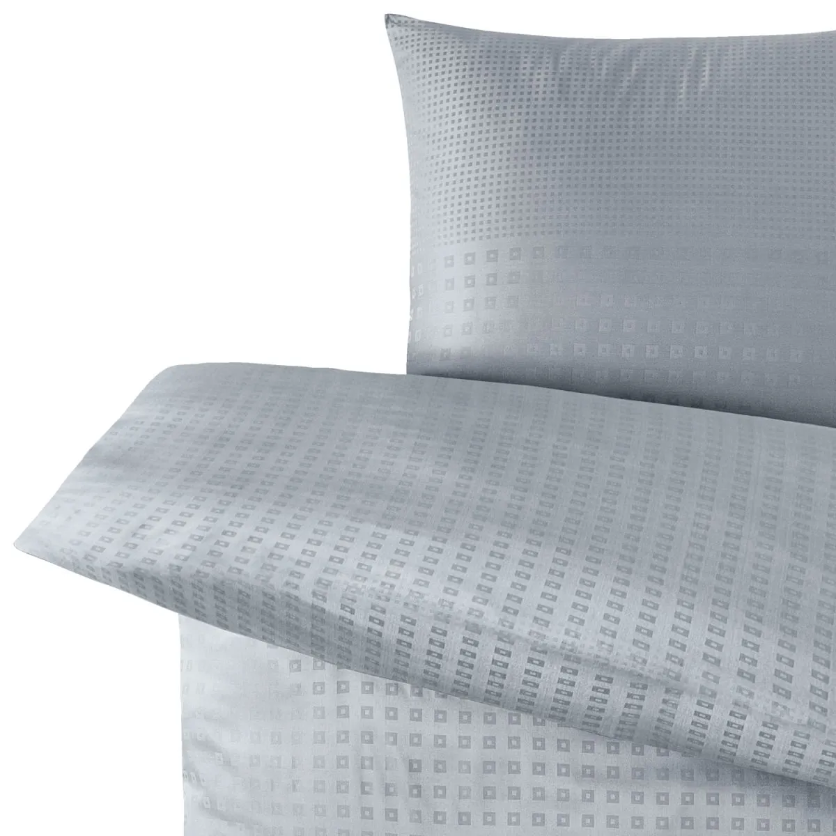 ERWIN M. Coordinato letto Cube; 160x210 cm (LxL), 65x100 cm (LxL); grigio chiaro