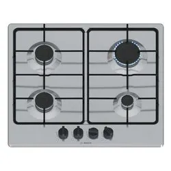 Piano cottura gas 4 zone SERIE 4 PGP6B5K85 Inox (60cm)