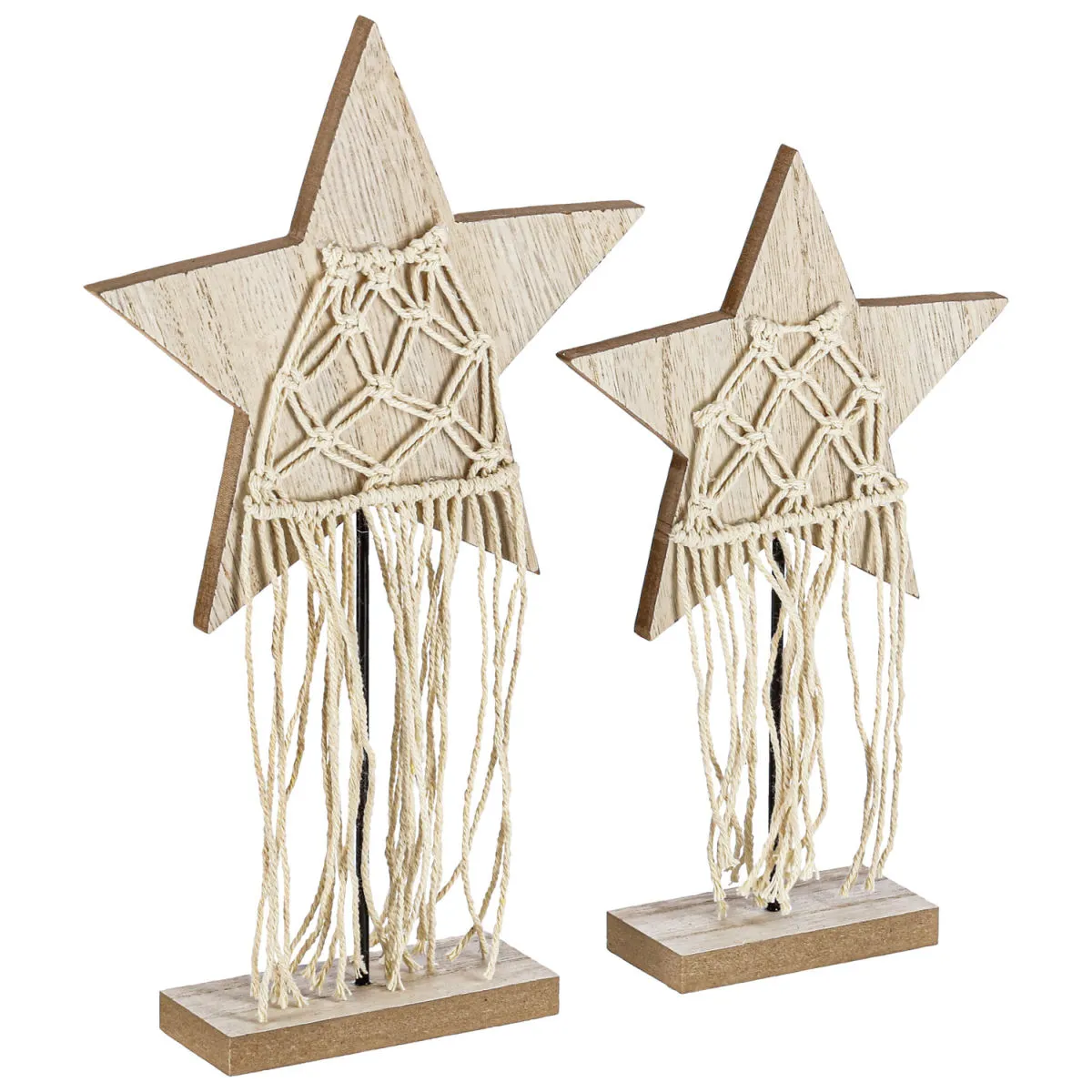 Stelle decorative Katana 2 pezzi; 15x4.5x25 cm (LxPxH); marrone