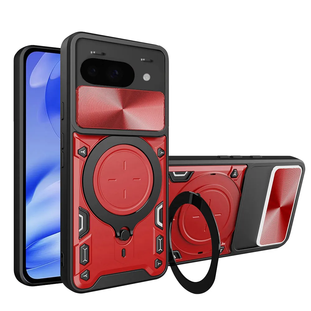 Custodia per Google Pixel 9a, Techsuit, CamGuard Pro, Rossa
