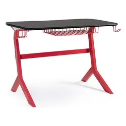 GAMING Scrivania Rosso e Nero (120cm) Mobile KIT