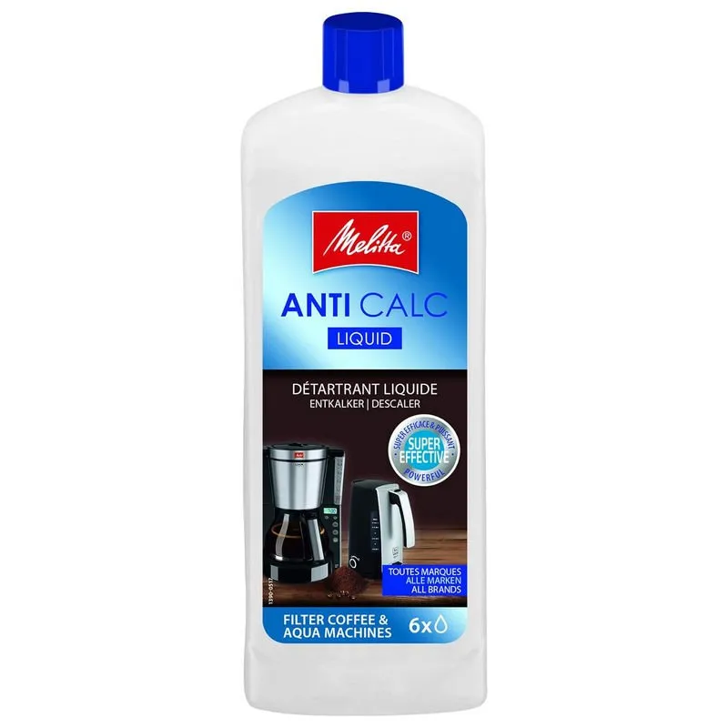 Melitta Anti Calc Disincrostante liquido per macchine da caffè americano e bollitori 250ml