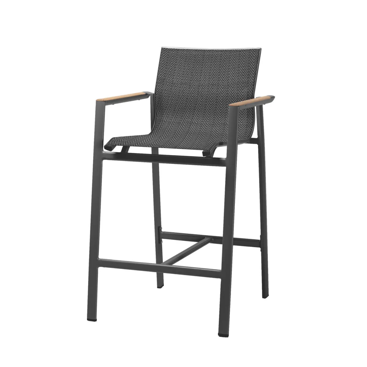 Barths Sgabello bar da esterno Rhodos; 60.5x54x110 cm (LxPxH); antracite