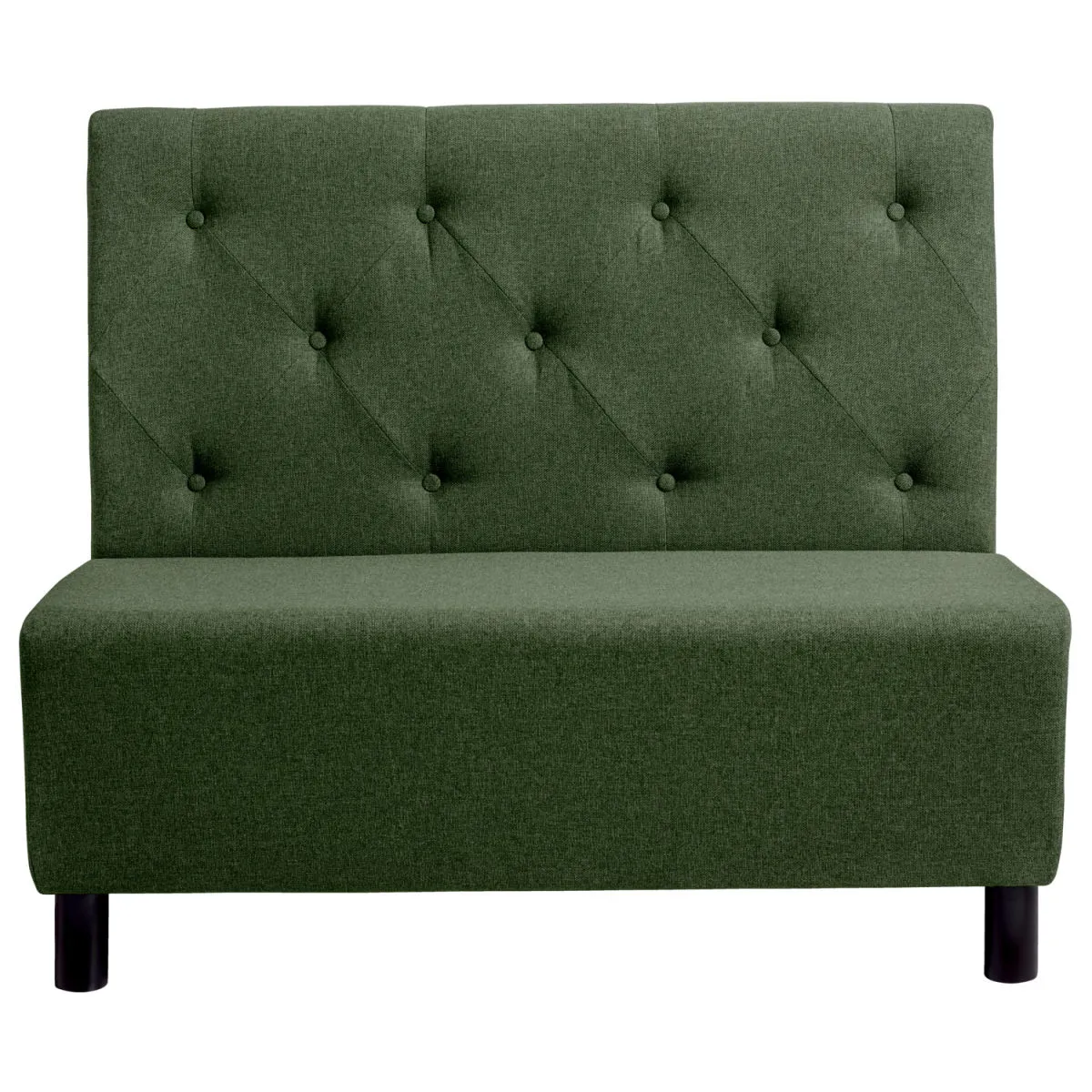 VEGA Panca imbottita Lerida II in tessuto, a due posti; 118x62x102 cm (LxPxH); verde