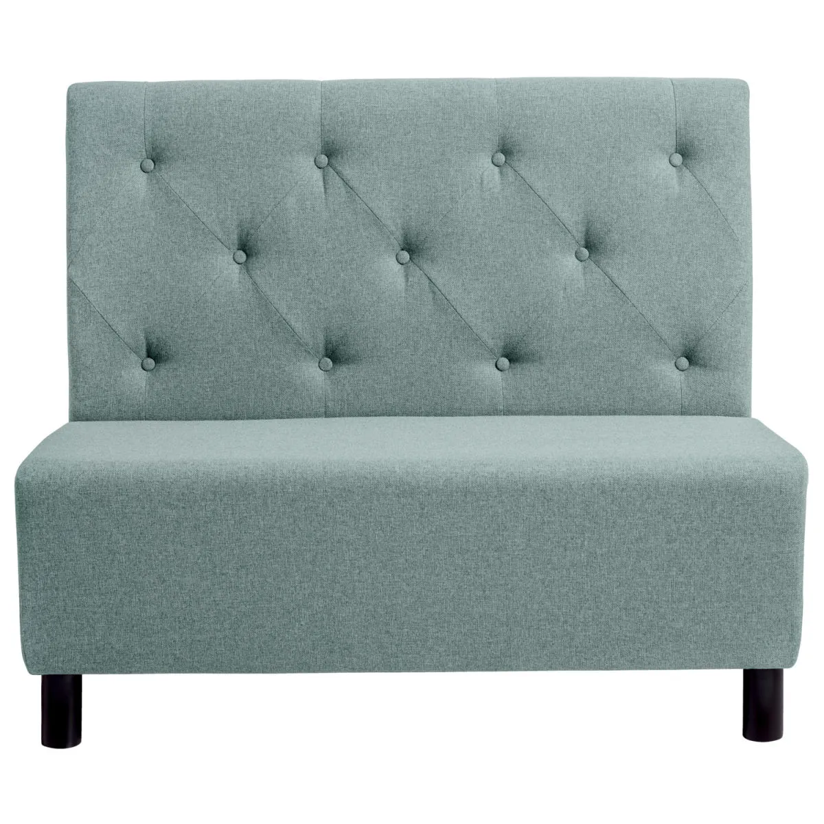 VEGA Panca imbottita Lerida II in tessuto, a due posti; 118x62x102 cm (LxPxH); blu chiaro