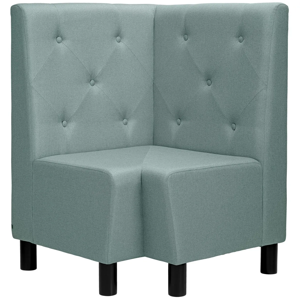 VEGA Panca ad angolo Lerida II in tessuto; 75x75x102 cm (LxPxH); blu chiaro