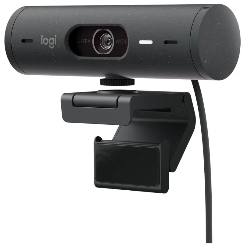 Webcam Logitech Brio 505 Full HD 1080p con correzione dell'illuminazione e inquadratura automatica Grafite