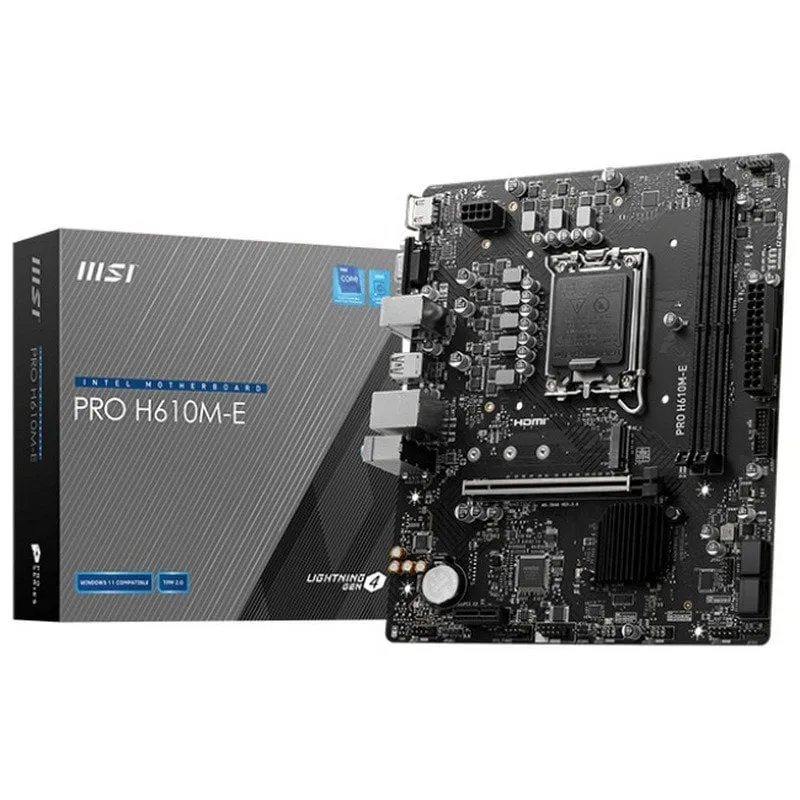 MSI PRO H610M-E scheda madre Intel H610 LGA 1700 micro ATX
