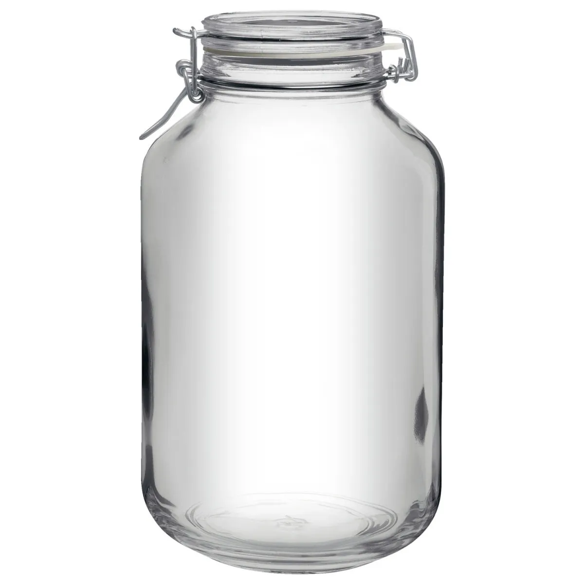 6x Bormioli Rocco Vasetto in vetro a chiusura ermetica Fido Herm; 4019 ml, 16x27.9 cm (ØxH); trasparente; 6 pz. / Pacco
