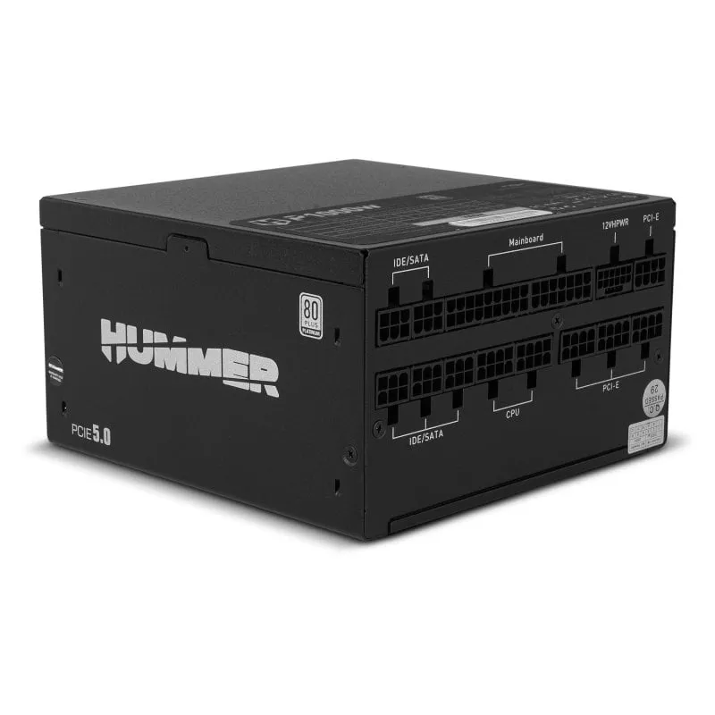 Alimentatore NOX Hummer P 1000 W PCIE 5.0 ATX 3.0 80 Plus Platino
