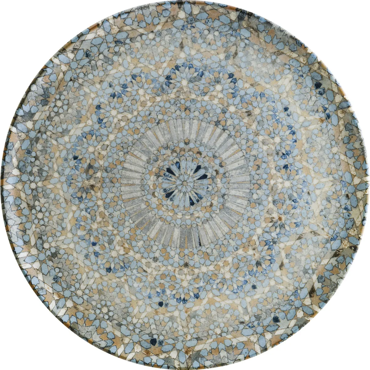 6x Bonna Piatto pizza Luca Mosaic; 32 cm (Ø); arancione/blu scuro/blu chiaro/giallo/bianco; rotonda; 6 pz. / Pacco