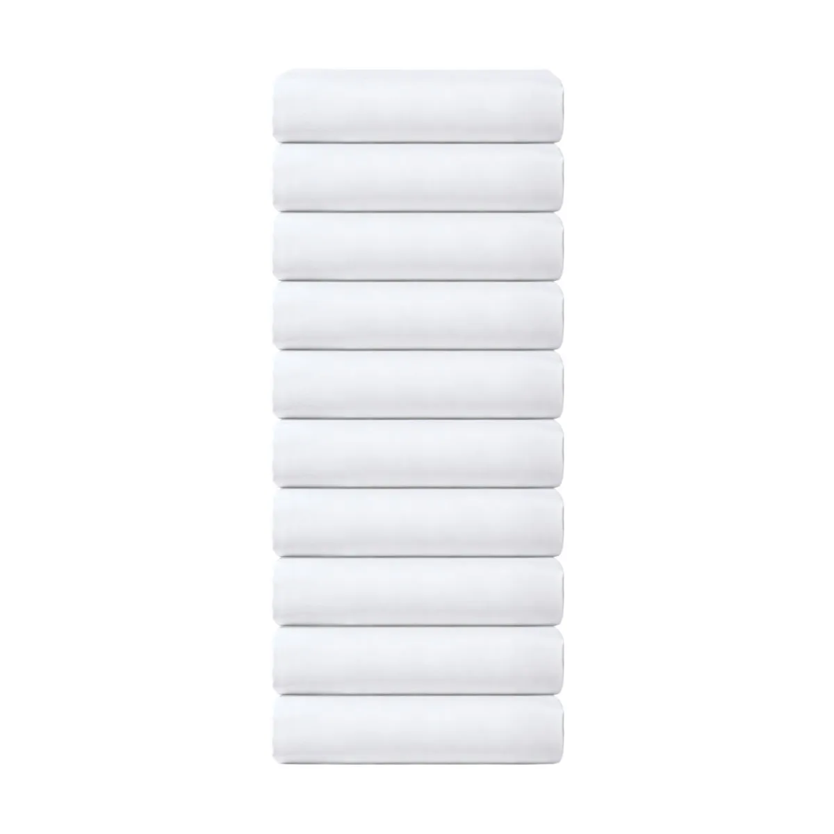 10x ERWIN M. Copripiumino in confezione risparmio Sienna; 135x200 cm (LxL); bianco; 10 pz. / Pacco
