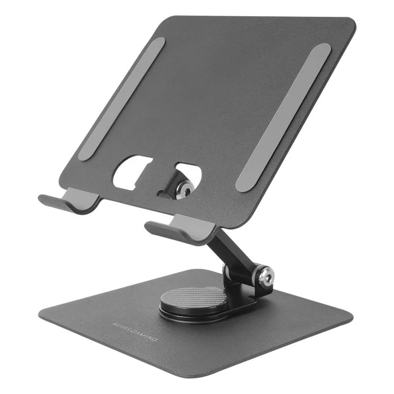 Mars Gaming MA-RST Supporto pieghevole antiscivolo 2 in 1 nero per tablet e convertibili fino a 13"