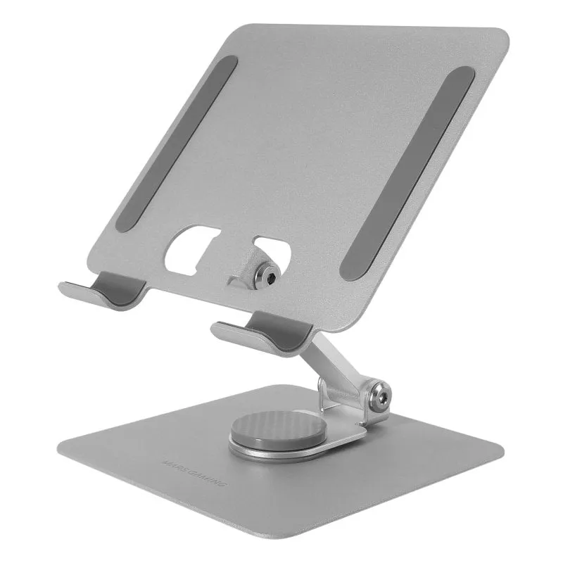 Mars Gaming MA-RST Supporto pieghevole antiscivolo 2 in 1 bianco per tablet e convertibili fino a 13"