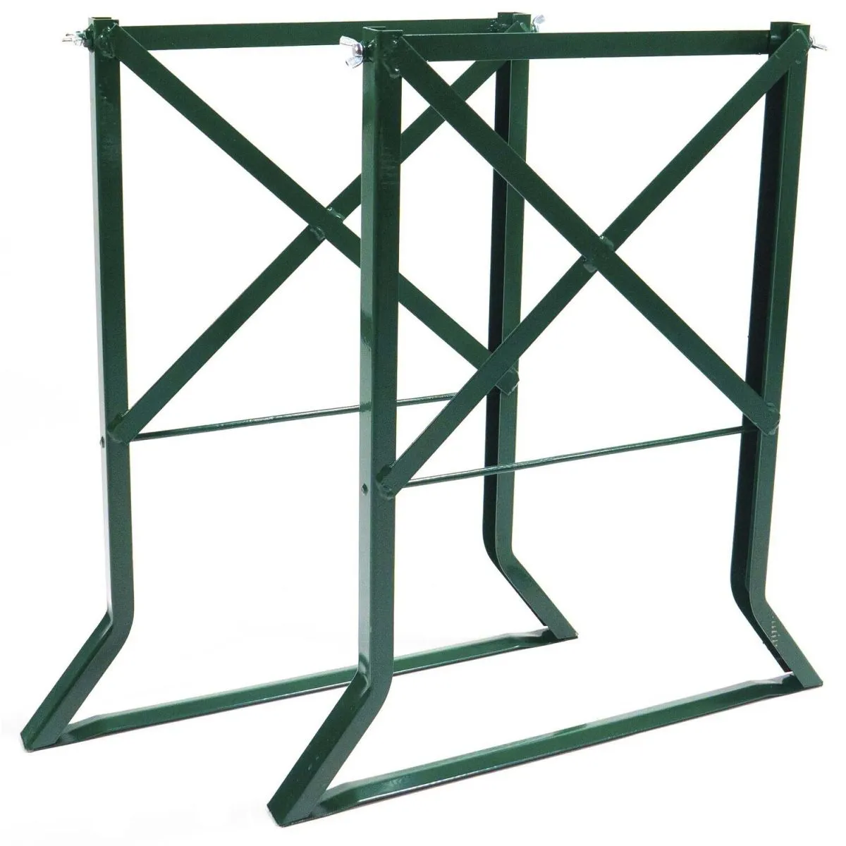 Feros Base per tavolo da birreria; 68x78x4 cm (LxHxP); Piano tavolo marrone, struttura verde; rettangolare