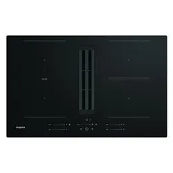 Piano cottura aspirante 4 zone cottura TVH80FB01 Black (90cm)