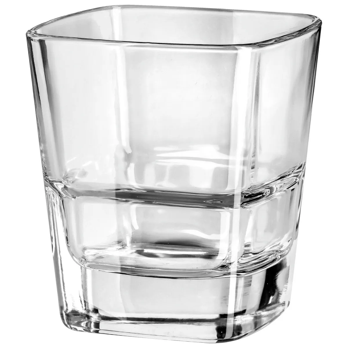 6x Borgonovo Tumbler Palladio Quadro; 350 ml, 8.6x9.8 cm (ØxH); trasparente; 6 pz. / Pacco
