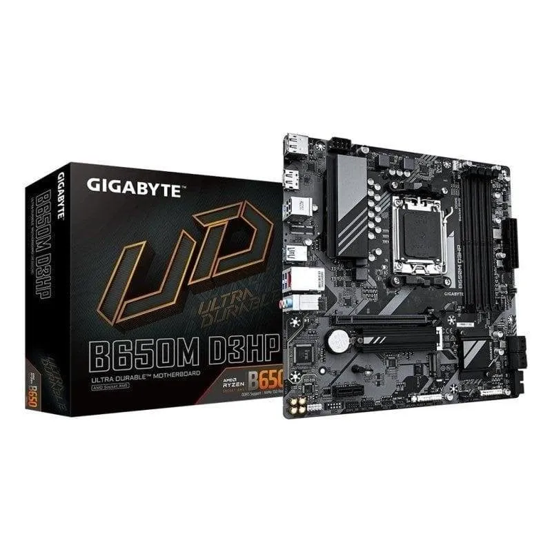Schede Madri Gigabyte B650M D3HP B650 Socket AM5 DDR5 Micro ATX 2.5GbE M.2 Q-Flash Plus