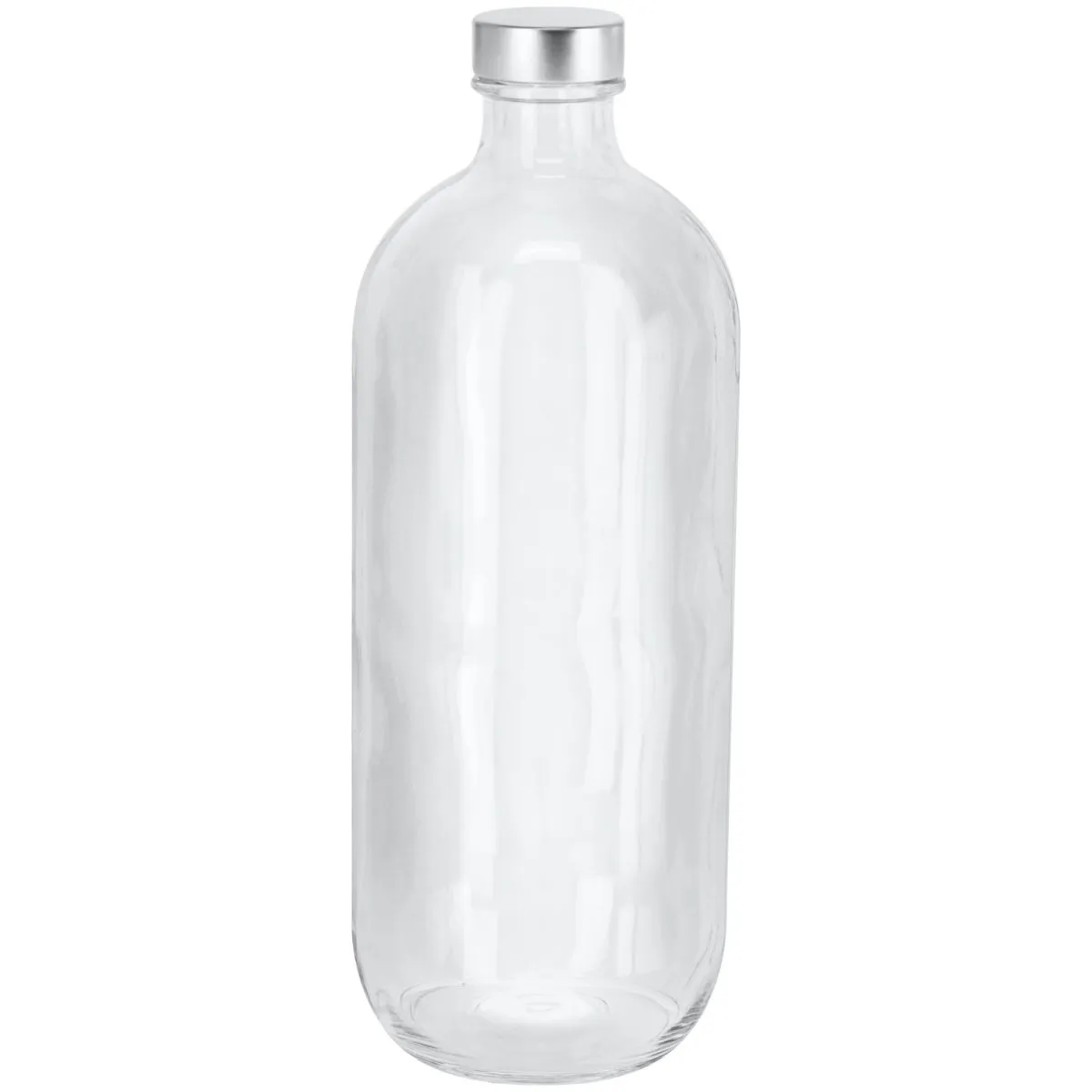 6x Pasabahçe Bottiglia Iconic; 1100 ml, 9.2x25 cm (ØxH); trasparente/argento; 6 pz. / Pacco