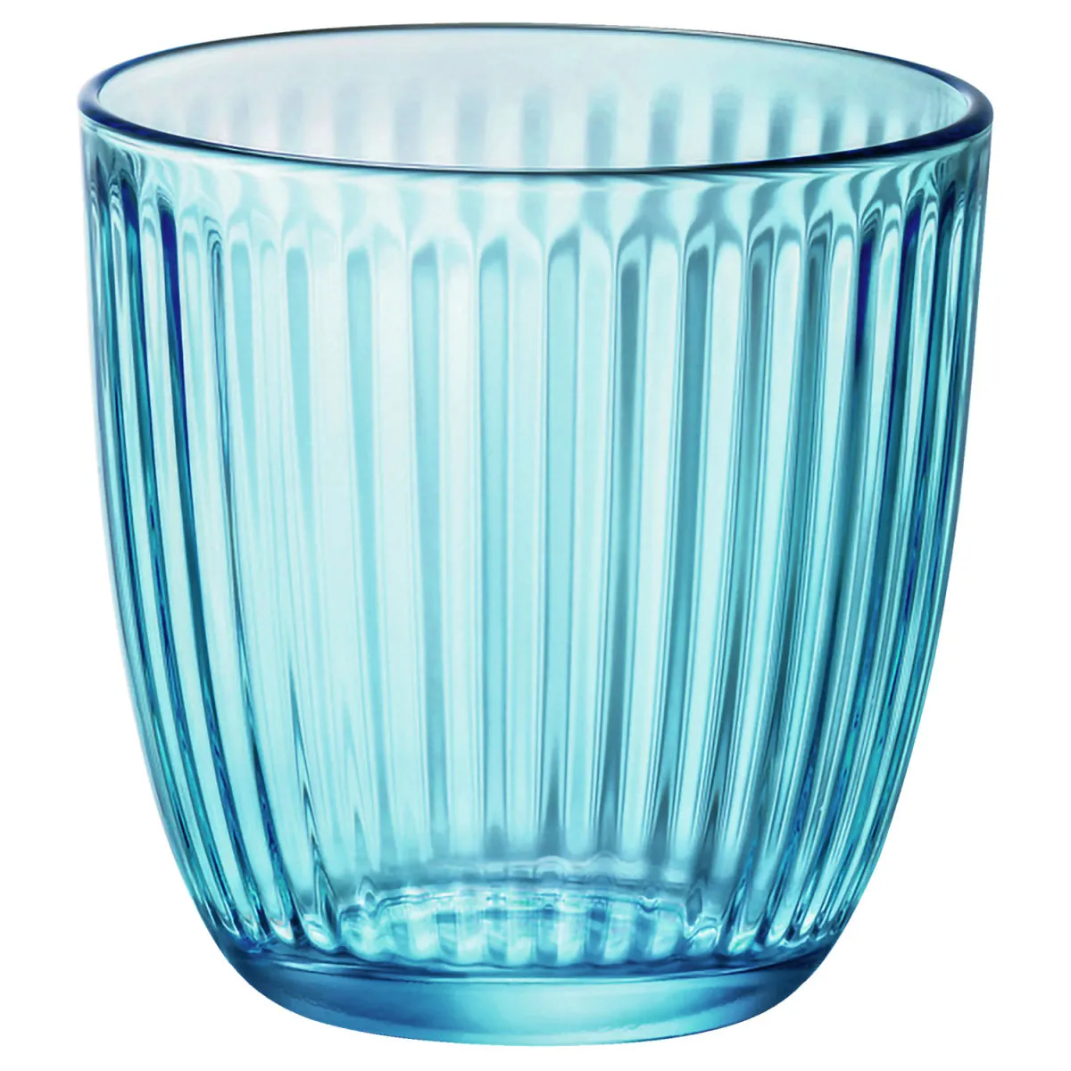 12x Bormioli Rocco Bicchiere acqua Line; 290 ml, 8.5x8.5 cm (ØxH); turchese; 12 pz. / Pacco
