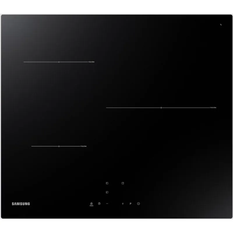 Samsung NZ63T3706A1/UR Piano cottura a induzione 3 zone 59 cm Nero