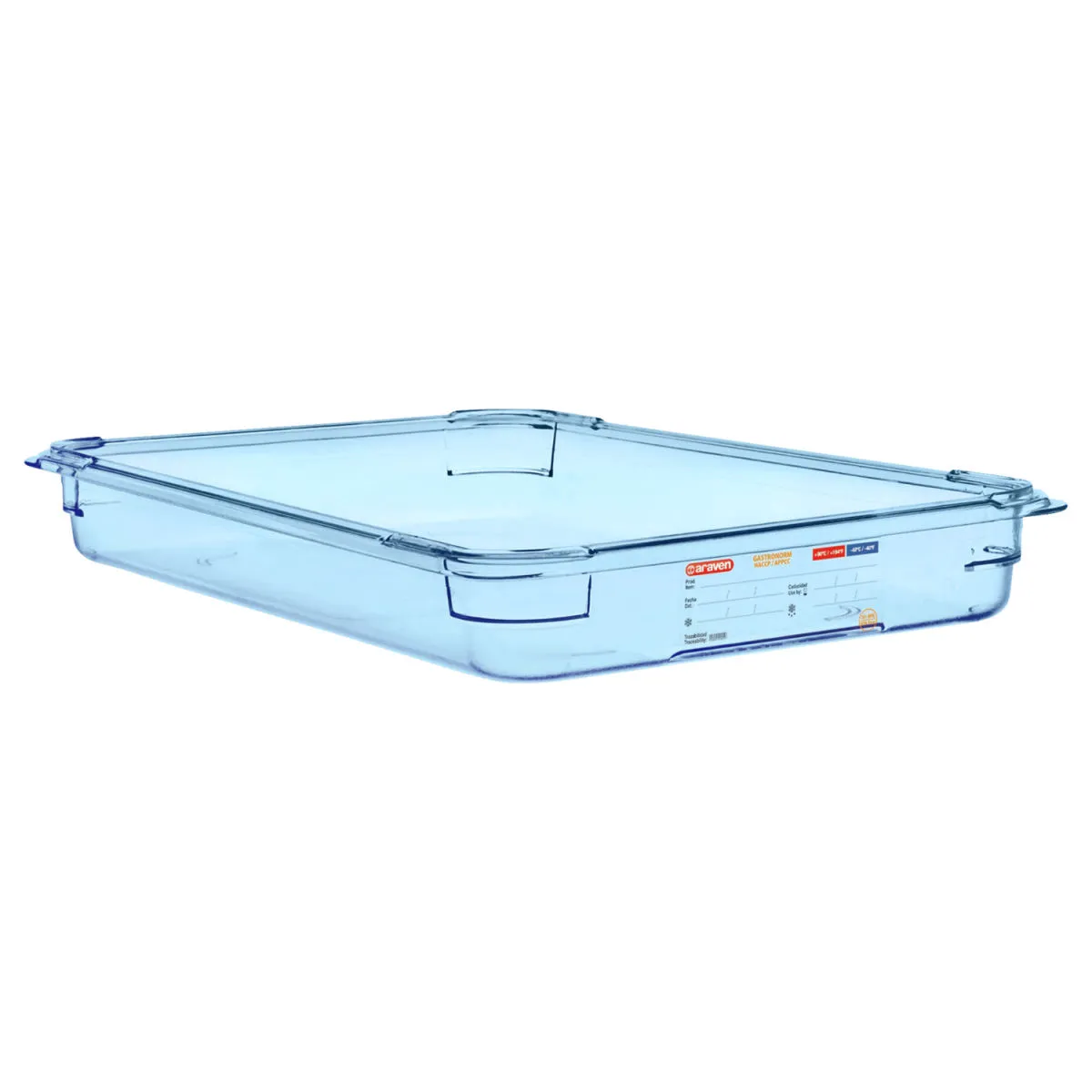 Araven Contenitore per alimenti GN 1/1 in ABS; GN 1/1, 8.35 l, 53x32.5x6.5 cm (LxLxP); blu