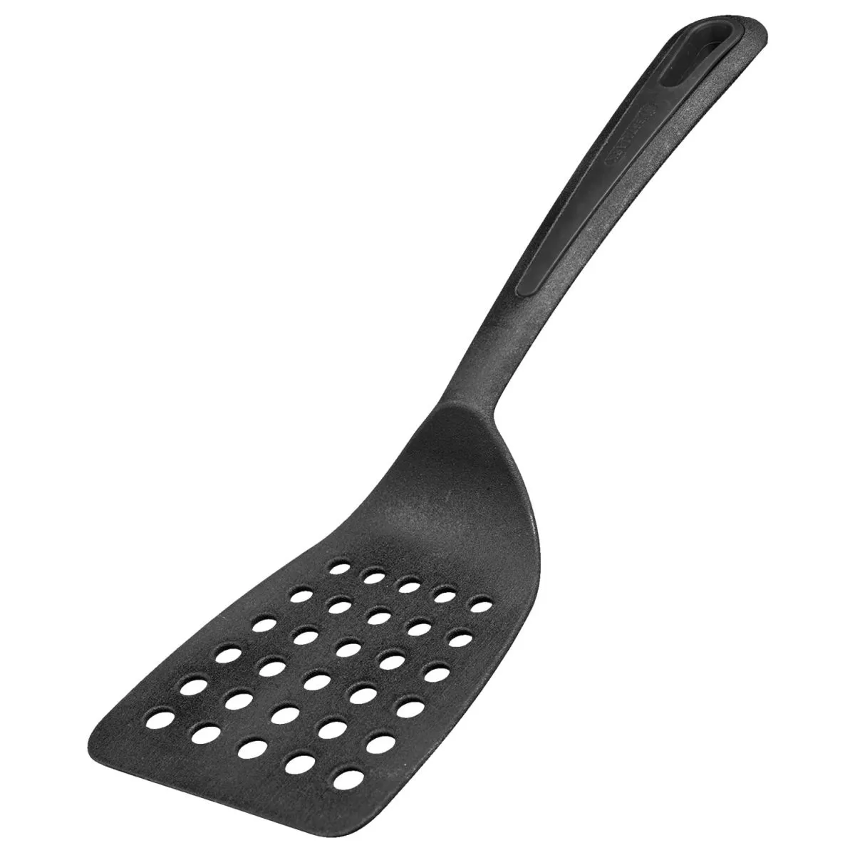 Westmark Paletta per padella Gentle con ampia superficie di appoggio forata; 31x9.3x3.5 cm (LxLxH); nero