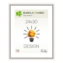 Cornice legno (24x30cm) DESIGN FRANK Bianco lucido 12 BI 09