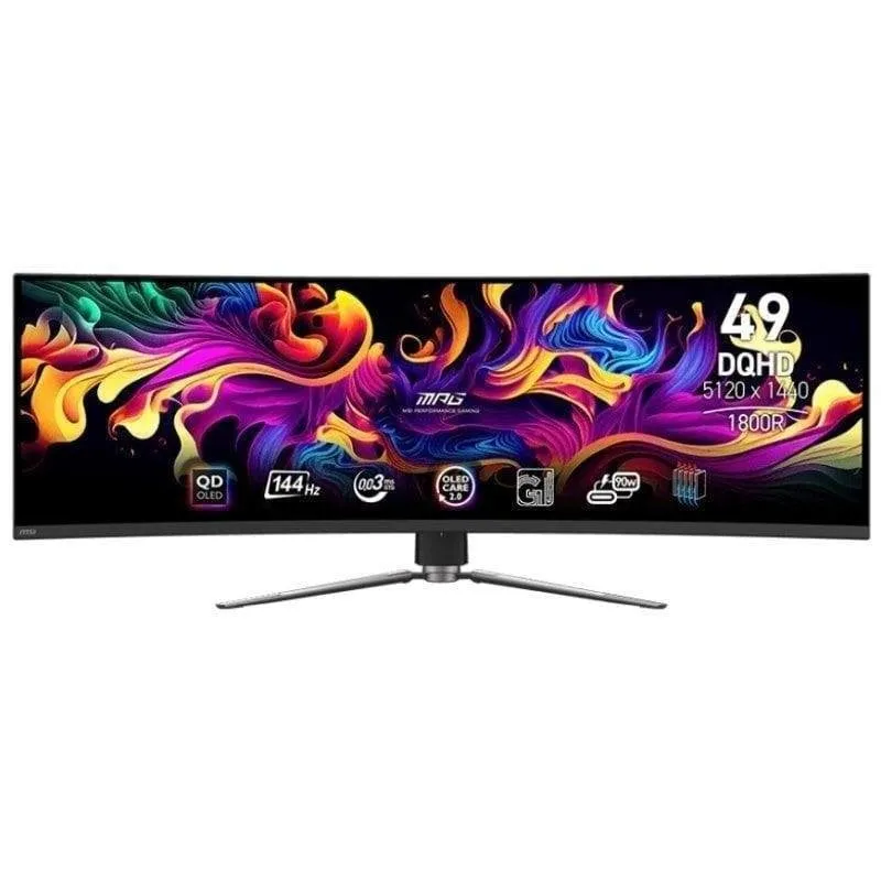 Monitor PC MSI MPG 491CQP QD-OLED 49" Dual QHD 144Hz QD-OLED Curvo USB-C 0,03ms