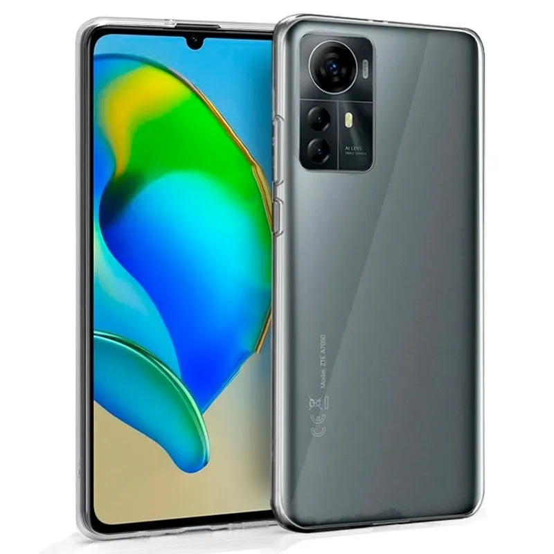 Custodia in silicone trasparente per ZTE Blade A72s
