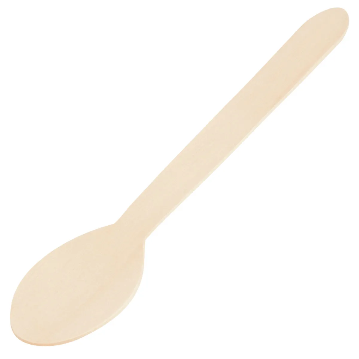 100x WIMEX Cucchiaio monouso Betulla; 16 cm (L); marrone; 100 pz. / Pacco