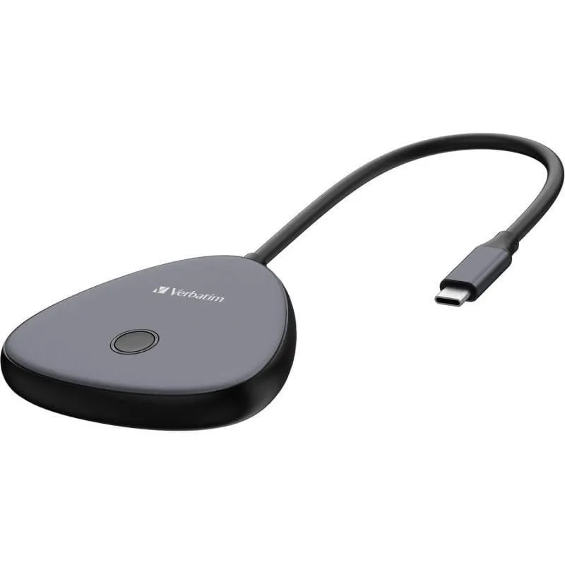 Verbatim Condividi il mio schermo Adattatore display wireless USB-C 4K WDA-02