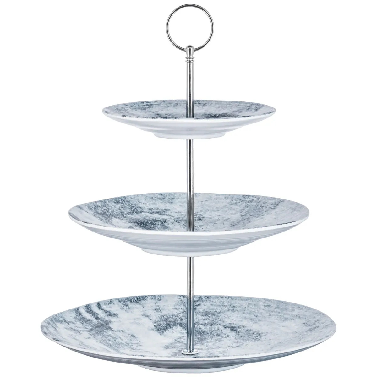 VEGA Etagere Melezza a tre ripiani; 16x33 cm (ØxH); grigio; rotonda