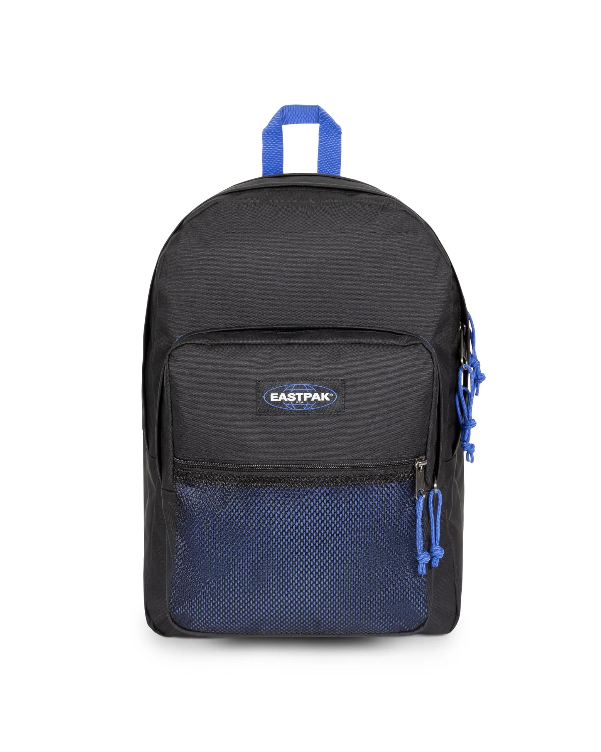 Eastpak Pinnacle Zaino 38L (42 x 32 x 25,5 cm), zaino grande scuola e viaggio, zaino multi-scomparto resistente con organizer e spallacci imbottiti - KONTRAST BLACK BLUE