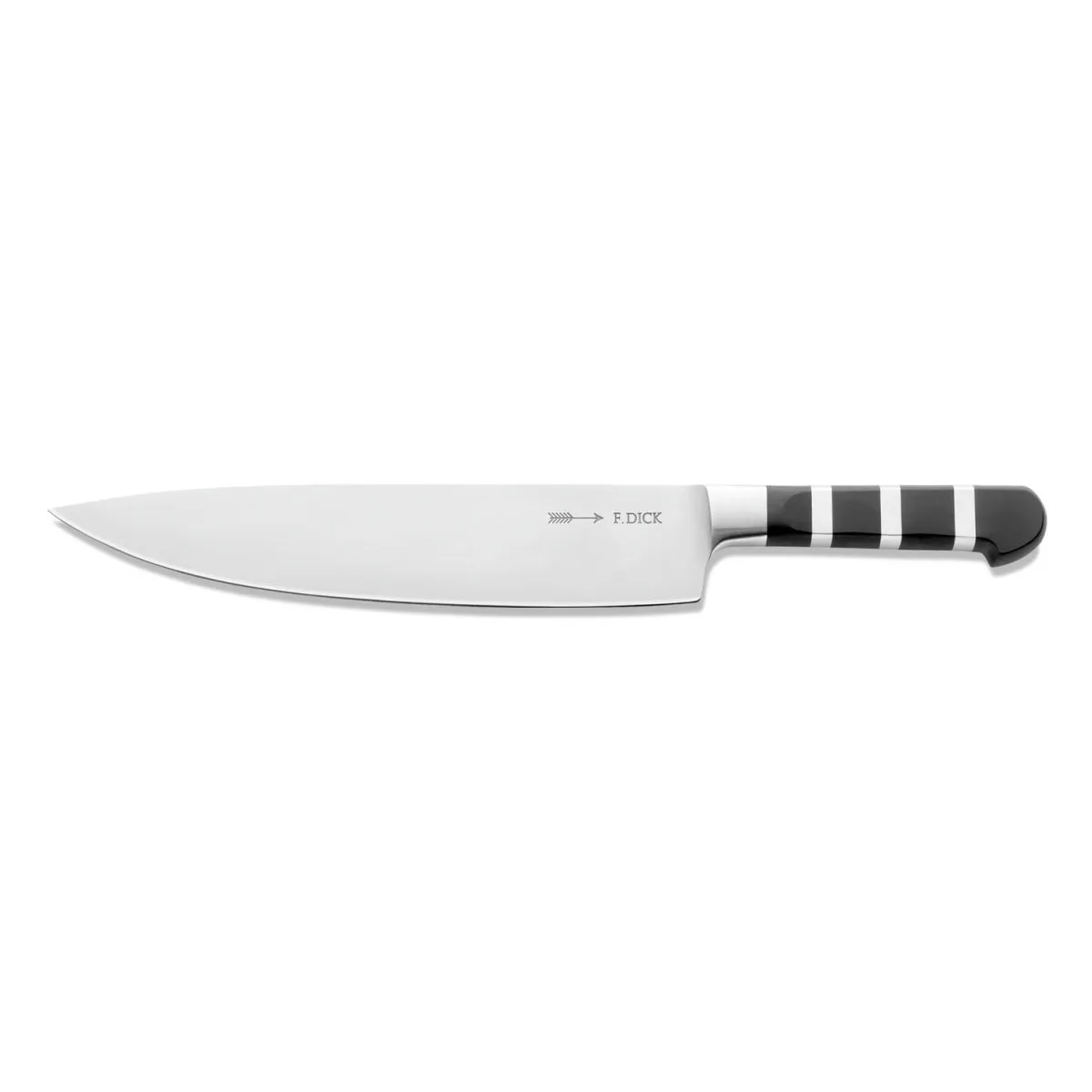 F. Dick Coltello da cuoco 1905 26 cm; lunghezza lama 26 cm, 39.2 cm (L); argento/nero