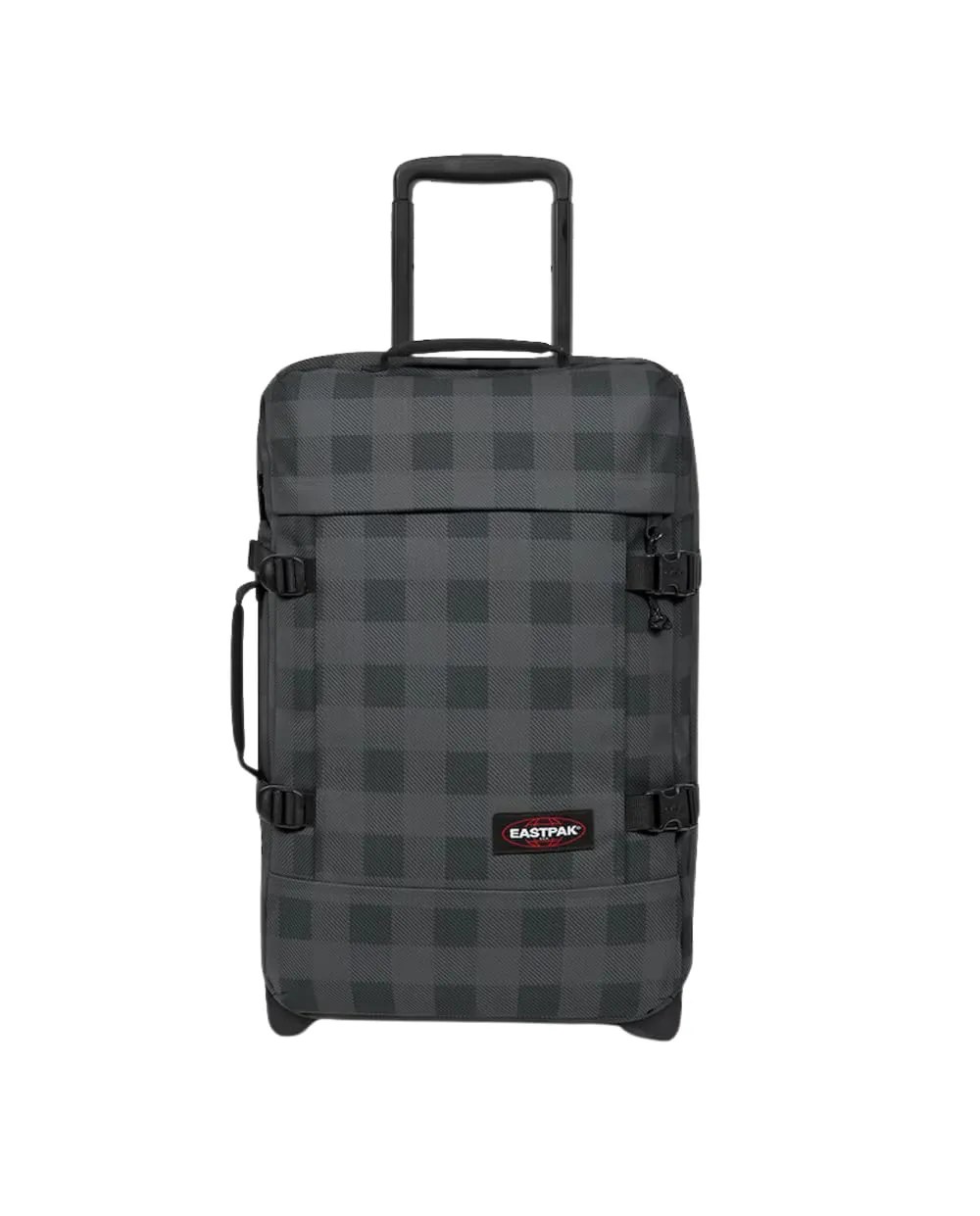 Eastpak Tranverz S Trolley Cabina 42L (51 x 32,5 x 24 cm), valigia bagaglio a mano con ruote, resistente e leggera, doppio scomparto, manico telescopico e TSA lock - CHECKER GREY