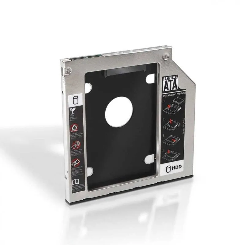 Adattatore per disco rigido Ociodual da 7 mm per unità ottica portatile da 9,5 mm Argento
