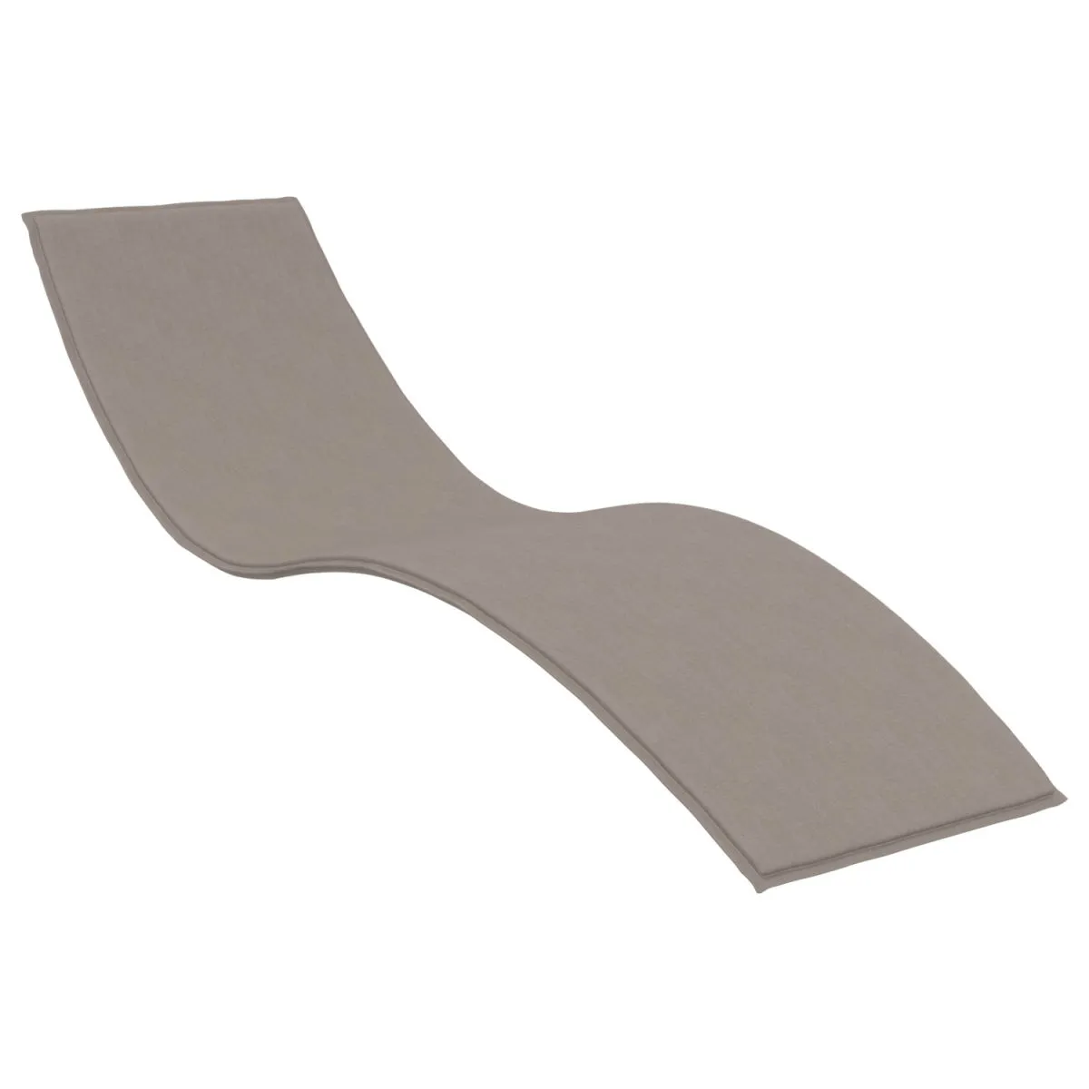 Siesta Cuscino per lettino prendisole Slim; 62x204x3 cm (LxLxH); marrone chiaro