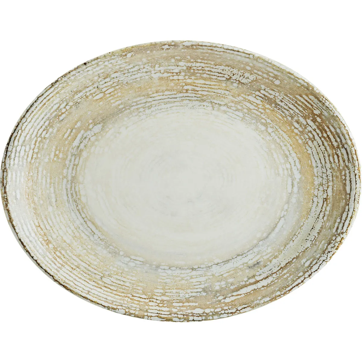 12x Bonna Piatto da portata ovale Patera ovale; 25x19 cm (LxL); bianco/beige; ovale; 12 pz. / Pacco