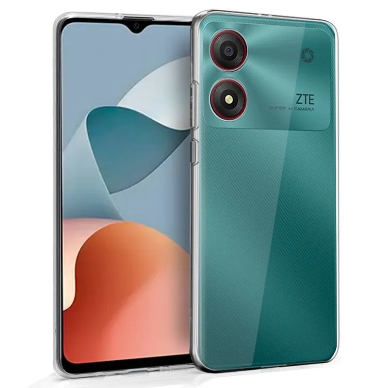Custodia in silicone trasparente per ZTE Blade A34