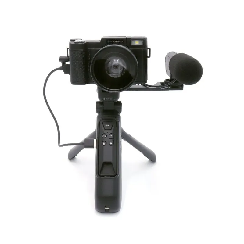 Agfa Photo Vlogging Kit VLG-4K Fotocamera/Treppiede Powerbank/Telecomando/Microfono